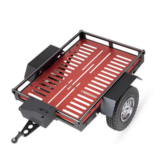 1/10 scale rc single-axle trailer diy toy for scx10/trx-4 modified model cars (kit version) 1/10 scale rc single-axle trailer diy toy for scx10/trx-4 modified model cars (kit version)