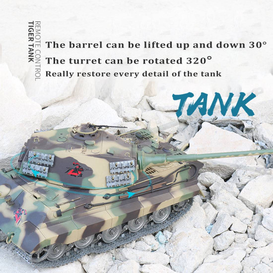 1:16 german henschel tiger king battle 2.4g rc military tank with sound smoke shooting effect for sale 1:16 german henschel tiger king battle 2.4g rc military tank with sound smoke shooting effect for sale
