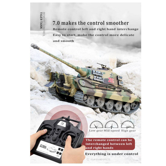 1:16 german henschel tiger king battle 2.4g rc military tank with sound smoke shooting effect for sale 1:16 german henschel tiger king battle 2.4g rc military tank with sound smoke shooting effect for sale