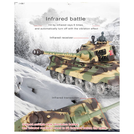1:16 german henschel tiger king battle 2.4g rc military tank with sound smoke shooting effect for sale 1:16 german henschel tiger king battle 2.4g rc military tank with sound smoke shooting effect for sale