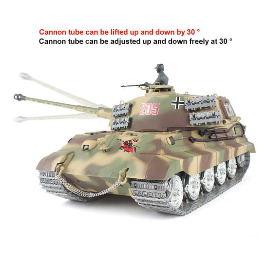 1/16 german henschel tiger king battle tank 2.4g 360° rotation military tank 1/16 german henschel tiger king battle tank 2.4g 360° rotation military tank