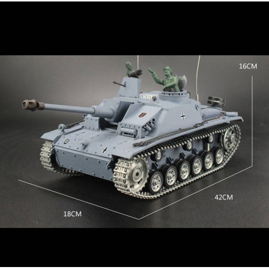 1:16 german iii-f8 assault tank 2.4g military rc tank model - metal ultimate edition 1:16 german iii-f8 assault tank 2.4g military rc tank model - metal ultimate edition