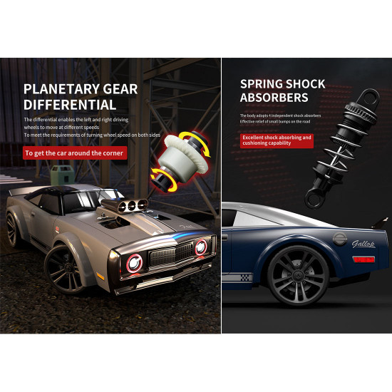 1/16 rc car 2.4g 4wd 35km/h rc drift muscle car model electric vehicle toys - rtr version 1/16 rc car 2.4g 4wd 35km/h rc drift muscle car model electric vehicle toys - rtr version