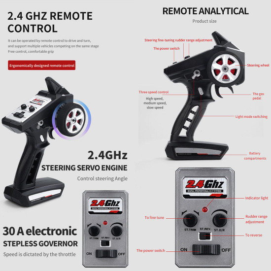 1/16 rc car 2.4g 4wd 35km/h rc drift muscle car model electric vehicle toys - rtr version 1/16 rc car 2.4g 4wd 35km/h rc drift muscle car model electric vehicle toys - rtr version