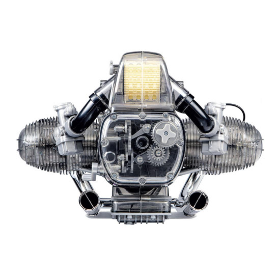 1:2 visible flat twin airhead engine model kit diy stem engine model 1:2 visible flat twin airhead engine model kit diy stem engine model