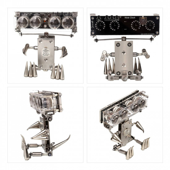 100+pcs luminous tube clock robot model kit assembling toy gift 100+pcs luminous tube clock robot model kit assembling toy gift