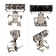 100+pcs luminous tube clock robot model kit assembling toy gift 100+pcs luminous tube clock robot model kit assembling toy gift
