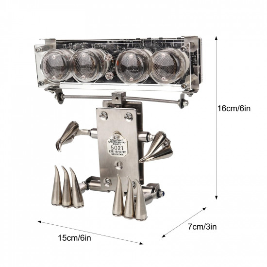 100+pcs luminous tube clock robot model kit assembling toy gift 100+pcs luminous tube clock robot model kit assembling toy gift
