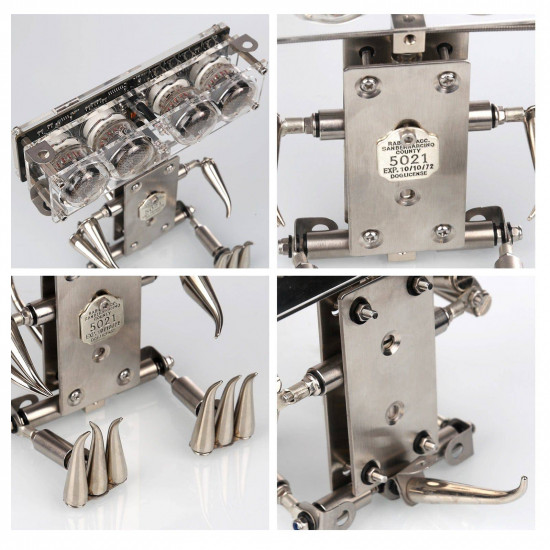 100+pcs luminous tube clock robot model kit assembling toy gift 100+pcs luminous tube clock robot model kit assembling toy gift