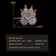 100pcs+ 3d metal lovely tiger paw kit assembly diy 100pcs+ 3d metal lovely tiger paw kit assembly diy