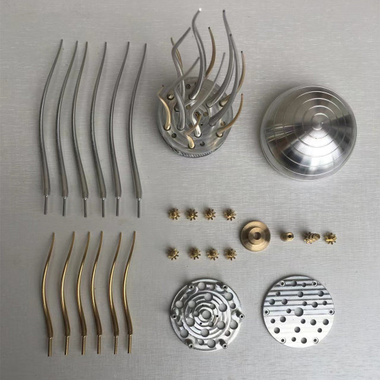 100pcs+ metal rhythm kinetic jellyfish model building kits with glass cover 100pcs+ metal rhythm kinetic jellyfish model building kits with glass cover