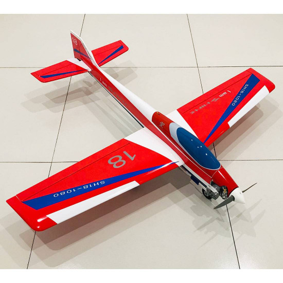 1080mm wingspan gas powered aerobatic 3a stunt airplane balsa wooden airplane model arf with sh18 nitro engine - red 1080mm wingspan gas powered aerobatic 3a stunt airplane balsa wooden airplane model arf with sh18 nitro engine - red