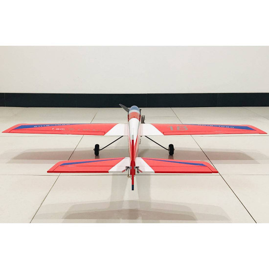 1080mm wingspan gas powered aerobatic 3a stunt airplane balsa wooden airplane model arf with sh18 nitro engine - red 1080mm wingspan gas powered aerobatic 3a stunt airplane balsa wooden airplane model arf with sh18 nitro engine - red