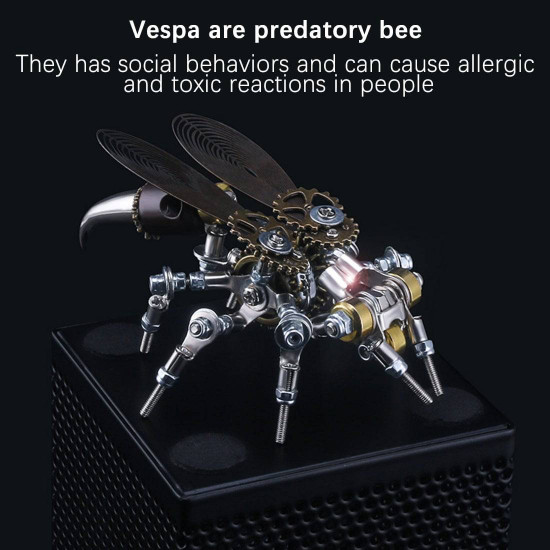 126pcs 3d metal wasp assembly diy mechanical kit educational toy 126pcs 3d metal wasp assembly diy mechanical kit educational toy