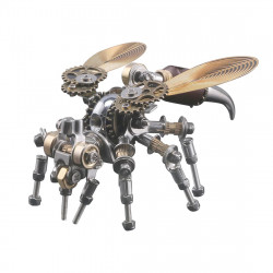 126pcs 3d metal wasp assembly diy mechanical kit educational toy