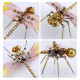 150pcs 3d metal golden dragonfly model building kit 150pcs 3d metal golden dragonfly model building kit