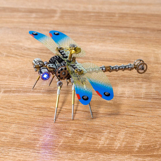 150pcs 3d metal golden dragonfly model building kit 150pcs 3d metal golden dragonfly model building kit
