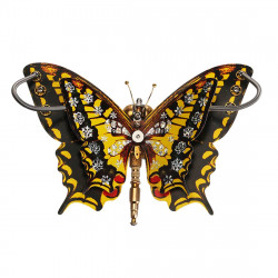 150pcs steampunk 3d tiger swallowtail butterfly model assembly diy kit