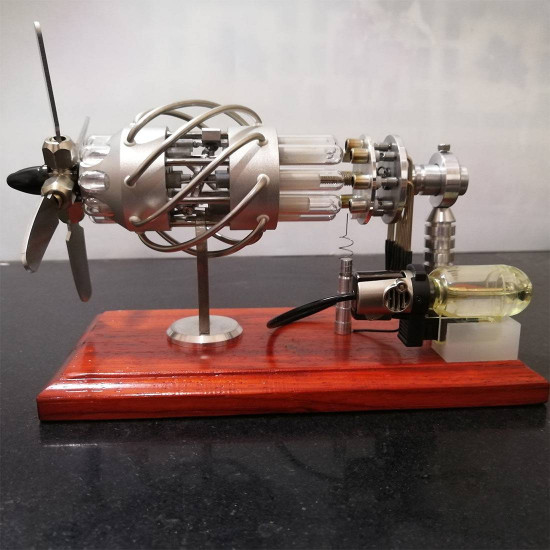 16 cylinder upgraded stirling engine model quartz glass hot air creative motor engine generator 16 cylinder upgraded stirling engine model quartz glass hot air creative motor engine generator