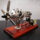 16 cylinder upgraded stirling engine model quartz glass hot air creative motor engine generator 16 cylinder upgraded stirling engine model quartz glass hot air creative motor engine generator
