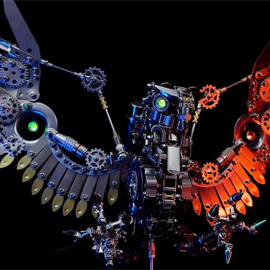 1800+pcs cyberpunk diy 3d metal gyrfalcon eagle model kits 1800+pcs cyberpunk diy 3d metal gyrfalcon eagle model kits