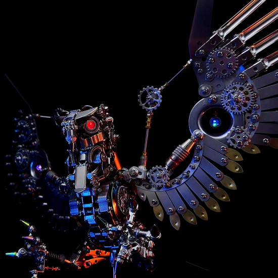 1800+pcs cyberpunk diy 3d metal gyrfalcon eagle model kits 1800+pcs cyberpunk diy 3d metal gyrfalcon eagle model kits