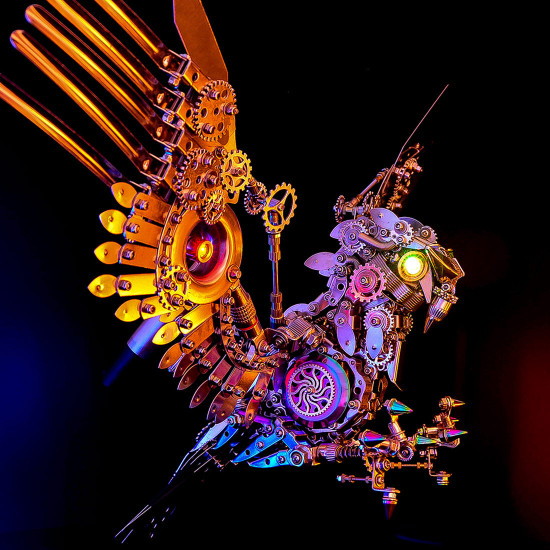 1800+pcs cyberpunk diy 3d metal gyrfalcon eagle model kits 1800+pcs cyberpunk diy 3d metal gyrfalcon eagle model kits