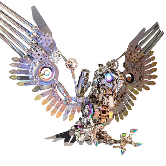 1800+pcs cyberpunk diy 3d metal gyrfalcon eagle model kits 1800+pcs cyberpunk diy 3d metal gyrfalcon eagle model kits