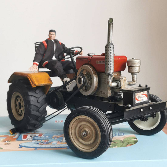 2.4g remote control electric 4×2 vintage tractor truck model farm toys scale 1:10 2.4g remote control electric 4×2 vintage tractor truck model farm toys scale 1:10