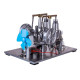 2 cylinders hot air balance type generator stirling engine model with voltage meter bulb fan physical experiment educational toy 2 cylinders hot air balance type generator stirling engine model with voltage meter bulb fan physical experiment educational toy