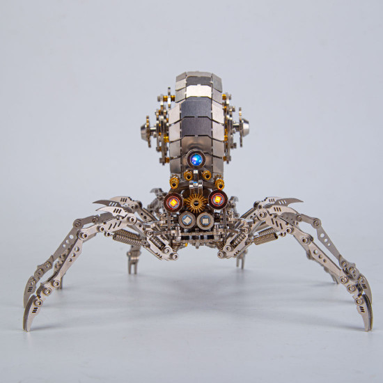 203pcs diy mini 3d metal spider beast with led light model building kit toys 203pcs diy mini 3d metal spider beast with led light model building kit toys