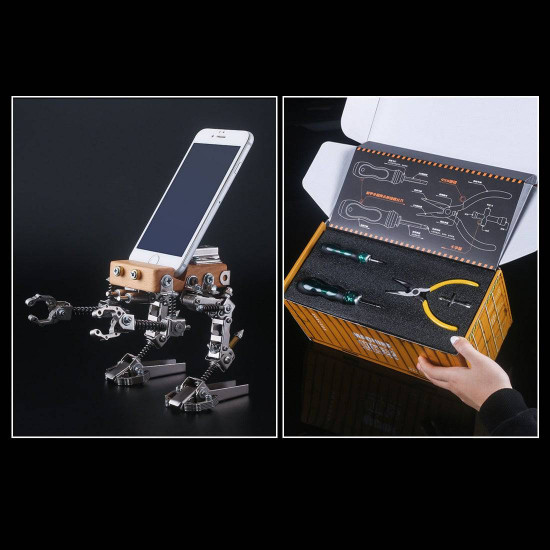 209pcs 3d metal ammunition infantry mobile phone holder diy mechanical kit 209pcs 3d metal ammunition infantry mobile phone holder diy mechanical kit
