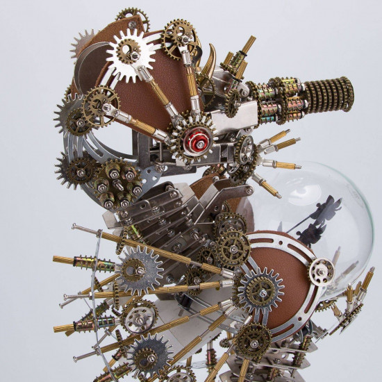 2100pcs steampunk seahorse metal assembly model building kits with love lamp 2100pcs steampunk seahorse metal assembly model building kits with love lamp