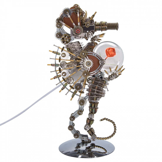 2100pcs steampunk seahorse metal assembly model building kits with love lamp 2100pcs steampunk seahorse metal assembly model building kits with love lamp