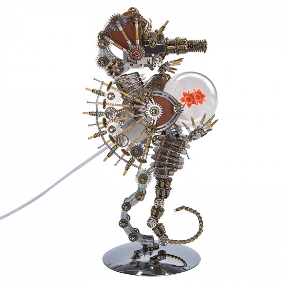 2100pcs steampunk seahorse metal assembly model building kits with love lamp 2100pcs steampunk seahorse metal assembly model building kits with love lamp