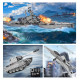 2493pcs+ diy metal assembly educational toy for land, sea and air (battleship + tank + fighter) 2493pcs+ diy metal assembly educational toy for land, sea and air (battleship + tank + fighter)