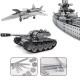 2493pcs+ diy metal assembly educational toy for land, sea and air (battleship + tank + fighter) 2493pcs+ diy metal assembly educational toy for land, sea and air (battleship + tank + fighter)