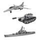 2493pcs+ diy metal assembly educational toy for land, sea and air (battleship + tank + fighter) 2493pcs+ diy metal assembly educational toy for land, sea and air (battleship + tank + fighter)