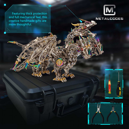 2900+pcs mechanical 3 headed dragon metal model kits gorekia 2900+pcs mechanical 3 headed dragon metal model kits gorekia