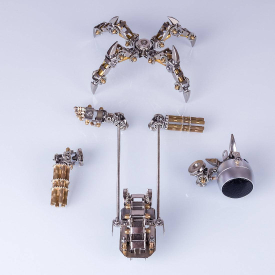 2pcs diy stainless steel assembly magnetic mecha educational toy gift 2pcs diy stainless steel assembly magnetic mecha educational toy gift