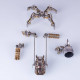 2pcs diy stainless steel assembly magnetic mecha educational toy gift 2pcs diy stainless steel assembly magnetic mecha educational toy gift