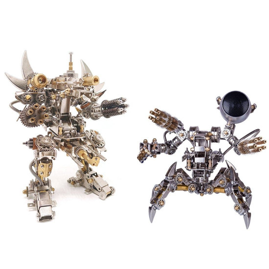 2pcs diy stainless steel assembly magnetic mecha educational toy gift 2pcs diy stainless steel assembly magnetic mecha educational toy gift