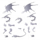 2pcs diy stainless steel ice dragon 3d assembled model crafts 2pcs diy stainless steel ice dragon 3d assembled model crafts