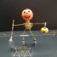 2pcs/set steampunk brass pumpkin spider scarecrow 3d metal model kits for halloween 2pcs/set steampunk brass pumpkin spider scarecrow 3d metal model kits for halloween