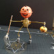 2pcs/set steampunk brass pumpkin spider scarecrow 3d metal model kits for halloween 2pcs/set steampunk brass pumpkin spider scarecrow 3d metal model kits for halloween