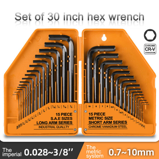 30-in-1 metric imperial hex key wrench set model engine maintenance tools 30-in-1 metric imperial hex key wrench set model engine maintenance tools
