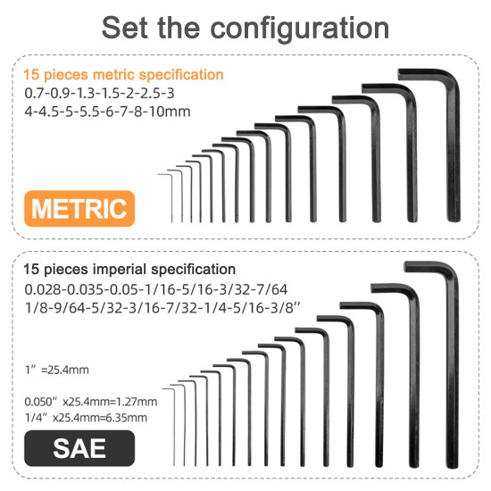 30-in-1 metric imperial hex key wrench set model engine maintenance tools 30-in-1 metric imperial hex key wrench set model engine maintenance tools