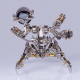 313pcs diy stainless steel 3d assembly magnetic hunter mechanical bluetooth speaker gift 313pcs diy stainless steel 3d assembly magnetic hunter mechanical bluetooth speaker gift