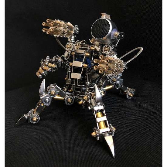 313pcs diy stainless steel 3d assembly magnetic hunter mechanical bluetooth speaker gift 313pcs diy stainless steel 3d assembly magnetic hunter mechanical bluetooth speaker gift