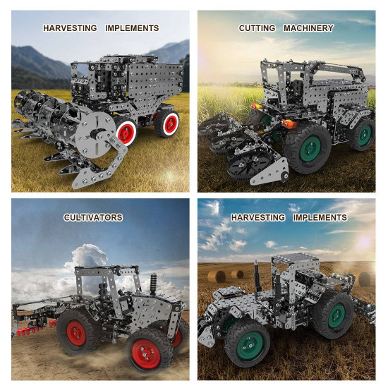 3602pcs diy metal assembly gear transmission agricultural machinery combination educational toy 3602pcs diy metal assembly gear transmission agricultural machinery combination educational toy